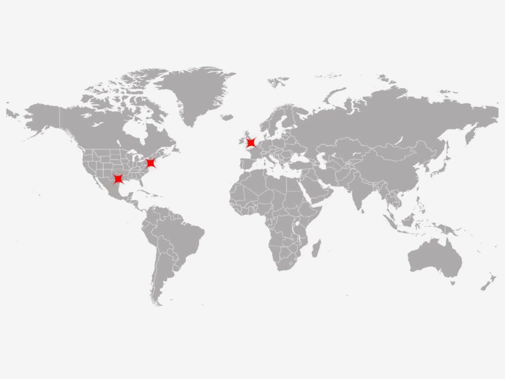 Location map showing locations for Eclipse Commodities